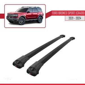 Ford Bronco Sport (CX430) 2021 ve Sonrası ile uyumlu ACE-1 Ara Atkı Tavan Barı SİYAH thumb 3