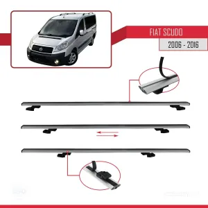 Fiat Scudo 2006-2016 Arası ile uyumlu Basic Model Ara Atkı Tavan Barı GRİ 3 ADET - Görsel 5