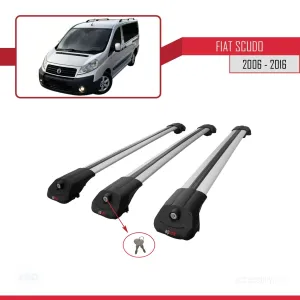 Fiat Scudo 2006-2016 Arası ile uyumlu ACE-1 Ara Atkı Tavan Barı GRİ 3 ADET BAR thumb 4
