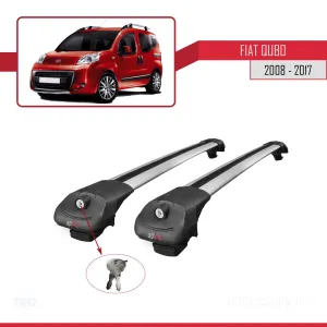 Fiat Qubo 2008-2017 Arası ile uyumlu ACE-1 Ara Atkı Tavan Barı GRİ thumb 4