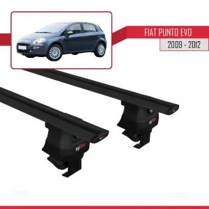 Fiat Punto Evo (199) 2009-2012 Arası ile uyumlu ACE-4 Ara Atkı Tavan Barı SİYAH thumb 4