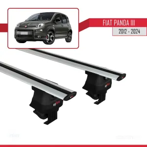 Fiat Panda III (319) 2012 ve Sonrası ile uyumlu ACE-4 Ara Atkı Tavan Barı GRİ thumb 3