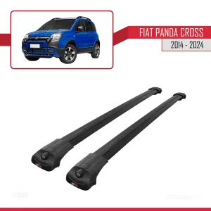 Fiat Panda Cross 2014 ve Sonrası ile uyumlu ACE-1 Ara Atkı Tavan Barı SİYAH thumb 3
