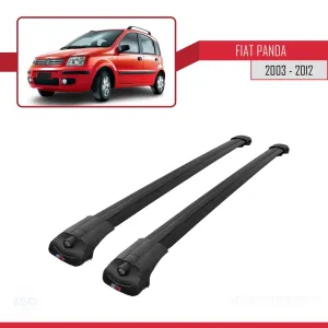 Fiat Panda 2003-2012 Arası ile uyumlu ACE-1 Ara Atkı Tavan Barı SİYAH thumb 3