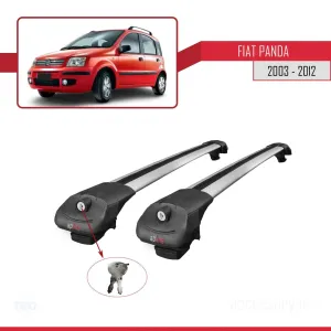 Fiat Panda 2003-2012 Arası ile uyumlu ACE-1 Ara Atkı Tavan Barı GRİ - Görsel 4