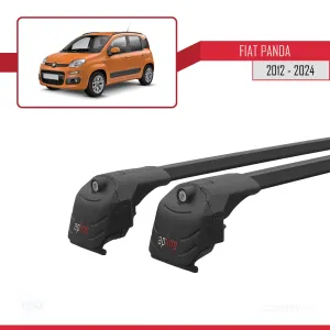 Fiat PANDA (319) 2012 ve Sonrası ile uyumlu ACE-2 Ara Atkı Tavan Barı SİYAH thumb 4