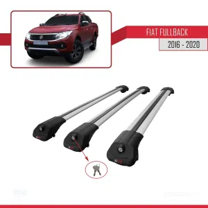 Fiat Fullback 2016-2020 Arası ile uyumlu ACE-1 Ara Atkı Tavan Barı GRİ 3 ADET BAR thumb 4