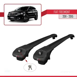 Fiat Freemont 2011-2015 Arası ile uyumlu ACE-1 Ara Atkı Tavan Barı SİYAH thumb 4