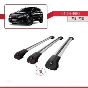 Fiat Freemont 2011-2015 Arası ile uyumlu ACE-1 Ara Atkı Tavan Barı GRİ 3 ADET BAR thumb 4