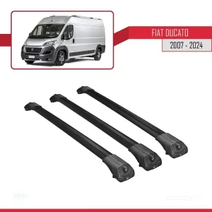Fiat Ducato 2007 ve Sonrası ile uyumlu ACE-1 Ara Atkı Tavan Barı SİYAH 3 ADET BAR thumb 3