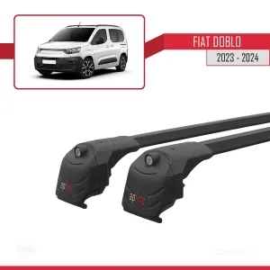 Fiat Doblo 2023 ve Sonrası ile uyumlu ACE-2 Ara Atkı Tavan Barı SİYAH thumb 4