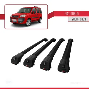 Fiat Doblo 2000-2009 Arası ile uyumlu ACE-1 Ara Atkı Tavan Barı SİYAH 4 ADET BAR thumb 4