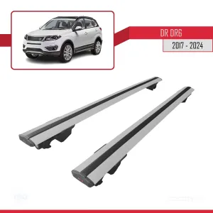 DR DR6 2017 ve Sonrası ile uyumlu HOOK Model Anahtar Kilitli Ara Atkı Tavan Barı GRİ thumb 4