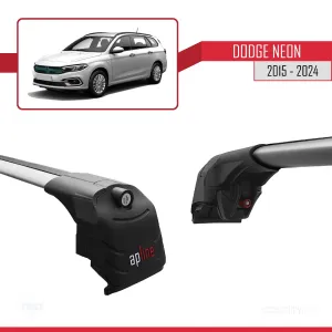 Dodge Neon 2015 ve Sonrası ile uyumlu ACE-2 Ara Atkı Tavan Barı GRİ thumb 3