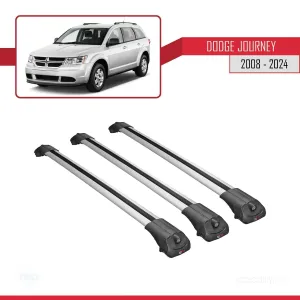 Dodge Journey 2008 ve Sonrası ile uyumlu ACE-1 Ara Atkı Tavan Barı GRİ 3 ADET BAR thumb 3