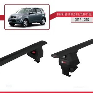 Daihatsu Terios II (J200/F700) 2006-2017 Arası ile uyumlu ACE-4 Ara Atkı Tavan Barı SİYAH thumb 5
