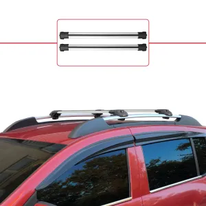 Dacia Sandero STEPWAY 2008-2012 Arası ile uyumlu ACE-1 Ara Atkı Tavan Barı GRİ thumb 2