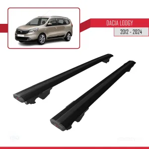 Dacia Lodgy 2012 ve Sonrası ile uyumlu HOOK Model Anahtar Kilitli Ara Atkı Tavan Barı SİYAH thumb 4