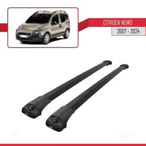 Citroen Nemo 2007 ve Sonrası ile uyumlu ACE-1 Ara Atkı Tavan Barı SİYAH thumb 3