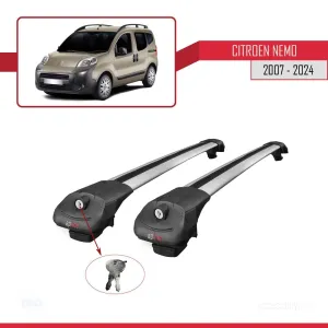 Citroen Nemo 2007 ve Sonrası ile uyumlu ACE-1 Ara Atkı Tavan Barı GRİ thumb 4