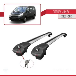 Citroen Jumpy 2007-2017 Arası ile uyumlu ACE-1 Ara Atkı Tavan Barı GRİ thumb 4