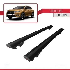 Citroen DS7 CROSSBACK 2018 ve Sonrası ile uyumlu HOOK Model Anahtar Kilitli Ara Atkı Tavan Barı SİYAH thumb 4
