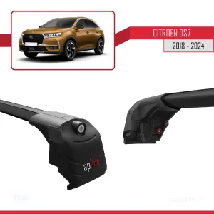 Citroen DS7 CROSSBACK 2018 ve Sonrası ile uyumlu ACE-2 Ara Atkı Tavan Barı SİYAH thumb 5