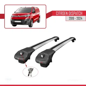 Citroen Dispatch 2019 ve Sonrası ile uyumlu ACE-1 Ara Atkı Tavan Barı GRİ thumb 4