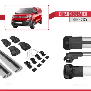 Citroen Dispatch 2019 ve Sonrası ile uyumlu ACE-1 Ara Atkı Tavan Barı GRİ thumb 5