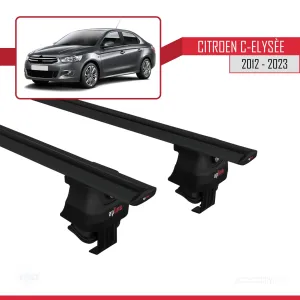 Citroen C-Elysee 2012-2023 Arası ile uyumlu ACE-4 Ara Atkı Tavan Barı SİYAH thumb 4