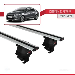 Citroen C-Elysee 2012-2023 Arası ile uyumlu ACE-4 Ara Atkı Tavan Barı GRİ thumb 2