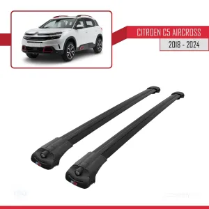 Citroen C5 Aircross 2018 ve Sonrası ile uyumlu ACE-1 Ara Atkı Tavan Barı SİYAH thumb 3