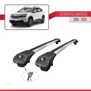 Citroen C5 Aircross 2018 ve Sonrası ile uyumlu ACE-1 Ara Atkı Tavan Barı GRİ thumb 4