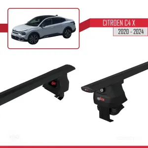Citroen C4X 2020 ve Sonrası ile uyumlu ACE-4 Ara Atkı Tavan Barı SİYAH thumb 5