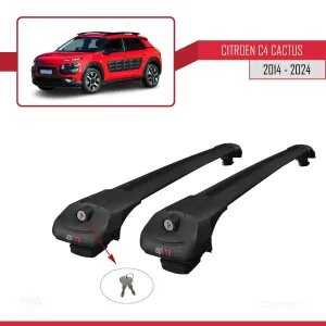 Citroen C4 Cactus 2014 ve Sonrası ile uyumlu ACE-1 Ara Atkı Tavan Barı SİYAH thumb 4