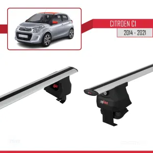 Citroen C1 2014-2021 Arası ile uyumlu ACE-4 Ara Atkı Tavan Barı GRİ thumb 5
