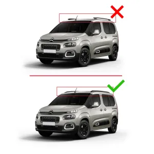 Citroen Berlingo 2023 ve Sonrası ile uyumlu ACE-2 Ara Atkı Tavan Barı GRİ thumb 3