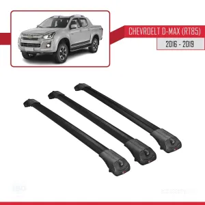 Chevrolet D-Max (RT85) 2016-2019 Arası ile uyumlu ACE-1 Ara Atkı Tavan Barı SİYAH 3 ADET BAR thumb 3