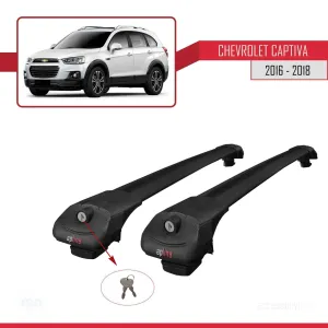 Chevrolet Captiva 2016-2018 Arası ile uyumlu ACE-1 Ara Atkı Tavan Barı SİYAH thumb 4