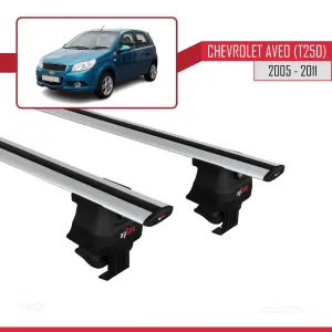 Chevrolet Aveo (T250) Hatchback 2005-2011 Arası ile uyumlu ACE-4 Ara Atkı Tavan Barı GRİ thumb 2