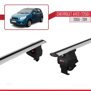 Chevrolet Aveo (T250) Hatchback 2005-2011 Arası ile uyumlu ACE-4 Ara Atkı Tavan Barı GRİ thumb 3