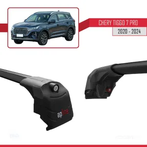 Chery Tiggo 7 PRO 2020 ve Sonrası ile uyumlu ACE-2 Ara Atkı Tavan Barı SİYAH thumb 5