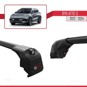 BYD Atto 3 2022 ve Sonrası ile uyumlu ACE-2 Ara Atkı Tavan Barı SİYAH - Görsel 3
