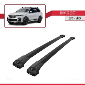 BMW X7 (G07) 2019 ve Sonrası ile uyumlu ACE-1 Ara Atkı Tavan Barı SİYAH - Görsel 3