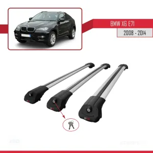 BMW X6 (E71) 2008-2014 Arası ile uyumlu ACE-1 Ara Atkı Tavan Barı GRİ 3 ADET BAR - Görsel 4
