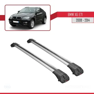 BMW X6 (E71) 2008-2014 Arası ile uyumlu ACE-1 Ara Atkı Tavan Barı GRİ thumb 3