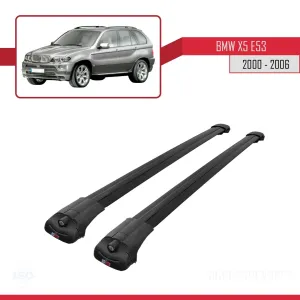 BMW X5 2000-2006 (E53) Arası ile uyumlu ACE-1 Ara Atkı Tavan Barı SİYAH - Görsel 3