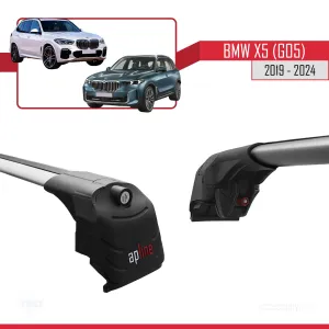 BMW X5 (G05) 2019 ve Sonrası ile Uyumlu ACE-2 Ara Atkı Tavan Barı GRİ - Görsel 4