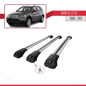 BMW X5 (E70) 2006-2013 Arası ile uyumlu ACE-1 Ara Atkı Tavan Barı GRİ 3 ADET BAR - Görsel 4
