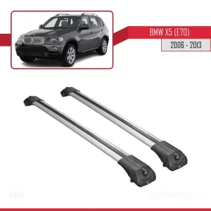BMW X5 (E70) 2006-2013 Arası ile uyumlu ACE-1 Ara Atkı Tavan Barı GRİ - Görsel 3